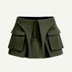 Short green skirt